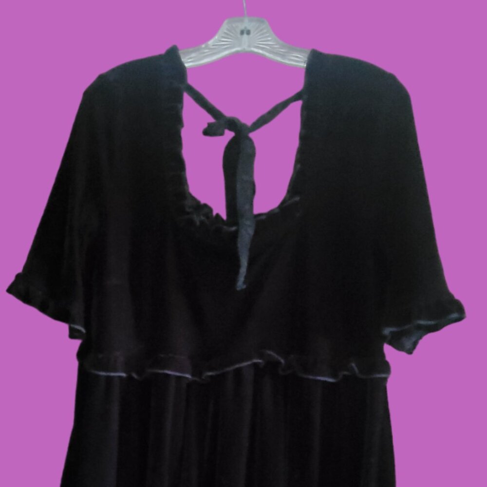 KILLSTAR PRUDENCE BLACK VELVET DRESS SIZE XXL - Picture 6 of 7